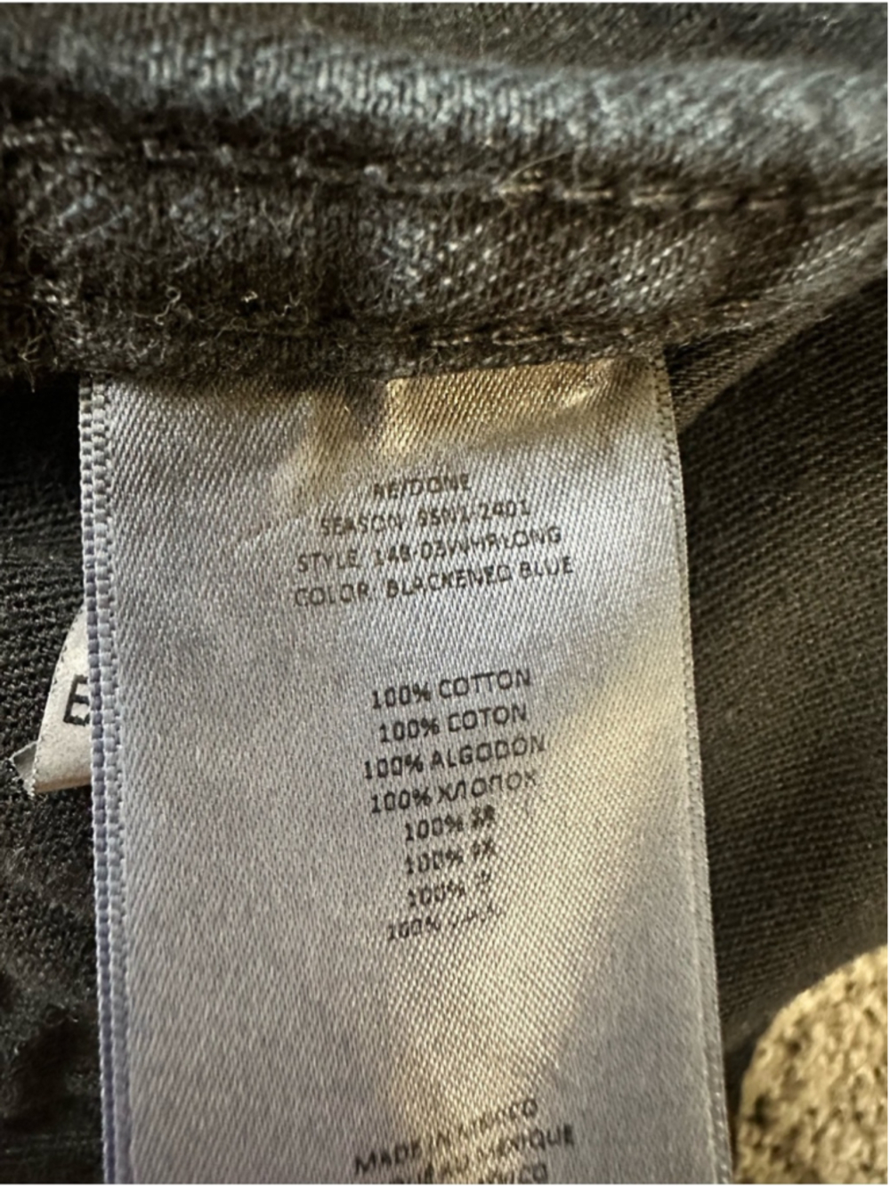 Re/Done High-Rise Loose Long Cuff Jean Size 25 Blacken Blue Aritzia - Picture 13 of 16